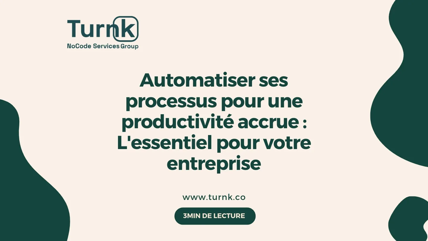 Visuel illustrant l’automatisation des processus pour gagner en productivité