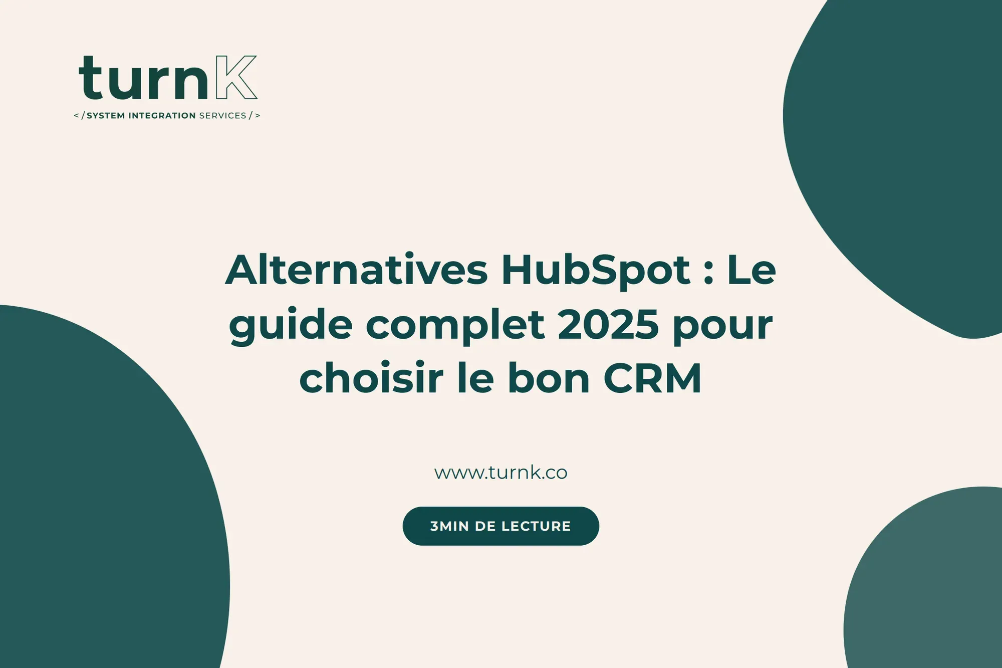 Visuel illustrant les alternatives à HubSpot pour choisir son CRM
