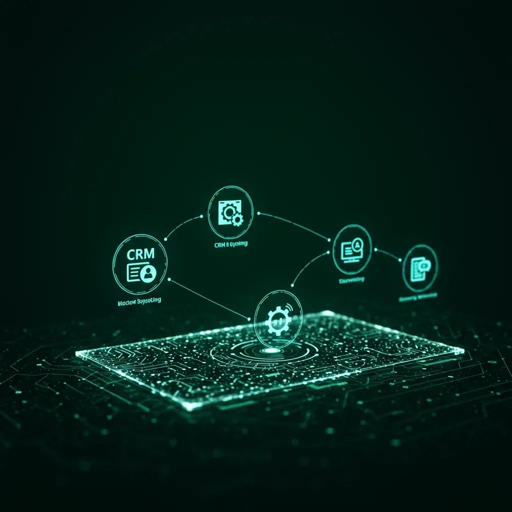 Visuel illustrant l’intégration des outils de support client