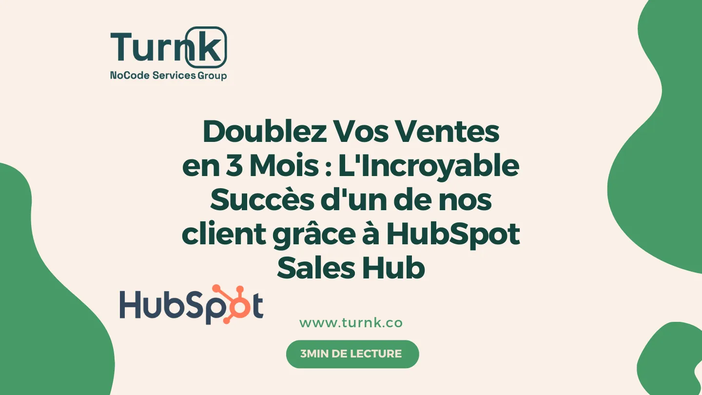 Visuel illustrant l’usage de HubSpot Sales Hub pour développer les ventes