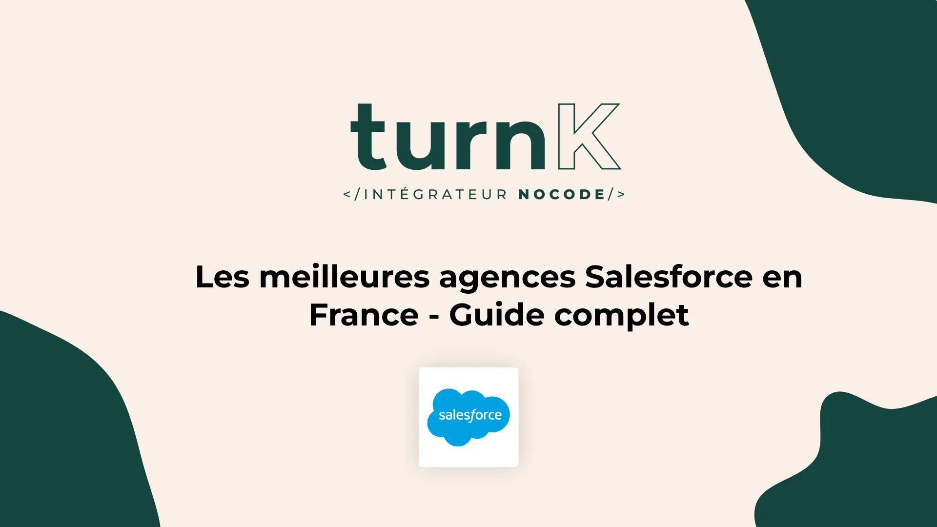 Visuel illustrant la sélection des meilleures agences Salesforce
