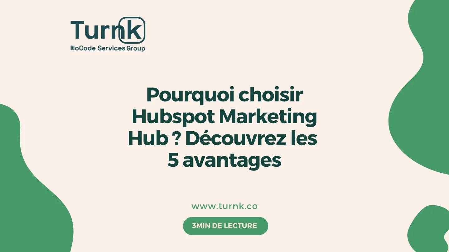 Visuel illustrant les avantages de HubSpot Marketing Hub