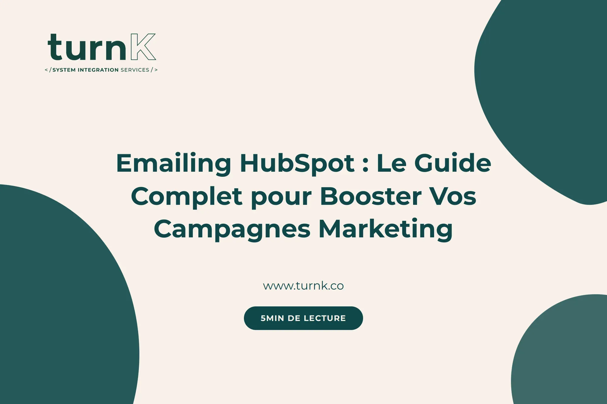 Visuel illustrant l’emailing avec HubSpot pour les campagnes marketing