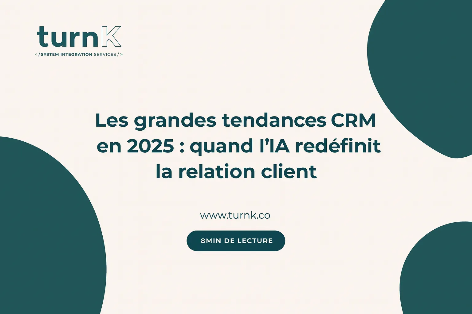 Visuel illustrant les tendances CRM et le rôle de l’IA dans la relation client