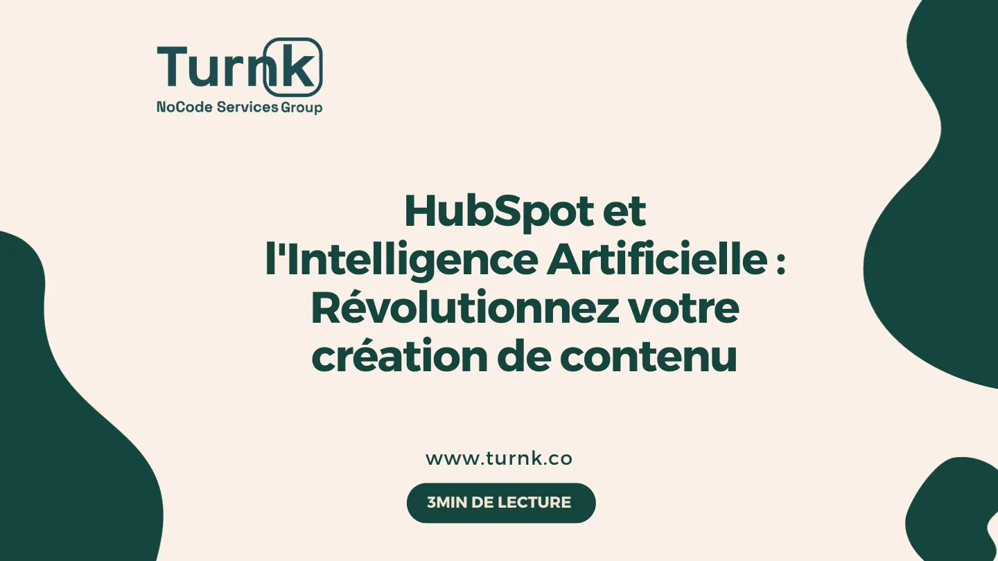 Visuel illustrant l’intelligence artificielle dans HubSpot pour la création de contenu